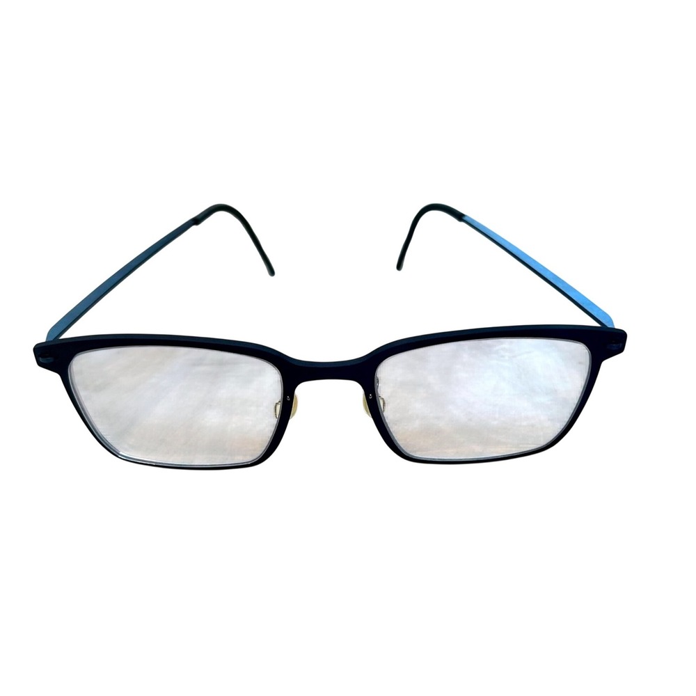 Lindberg Harvey Bixon Matte Blue Rectangular Eyeglasses 6522 48-20-150‎ Titanium